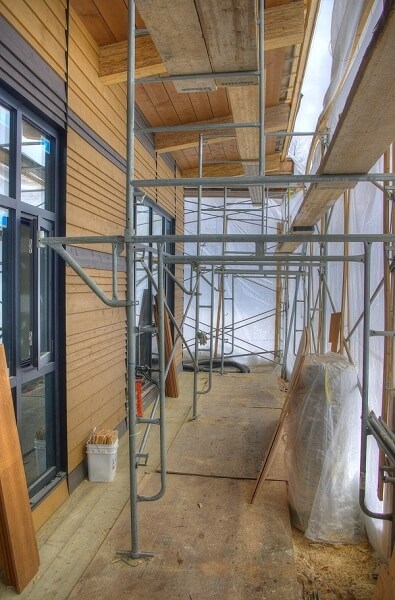 Photo Construction d'un Pavillon d'accueil du parc linéaire du Lac Saint-Charles